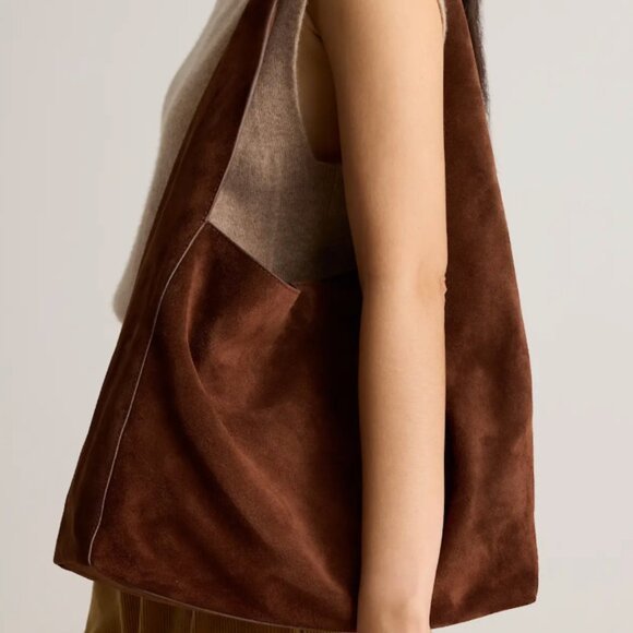 Quince Handbags - Italian Suede Slouchy Shoulder Bag